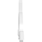 Ekena Millwork Ericson Architectural Grade PVC Gable Bracket, 48"W x 22"H x 2"D x 4"F, 11/12 Pitch GBP048X22X0204ERI00 - alternate 4